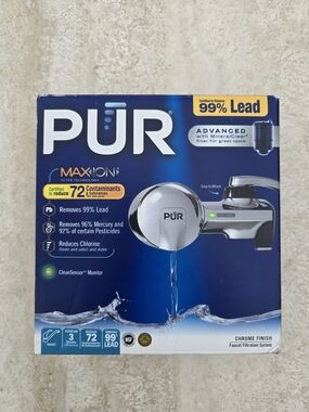 PUR MaxION Faucet Water Filter - Chrome Finish